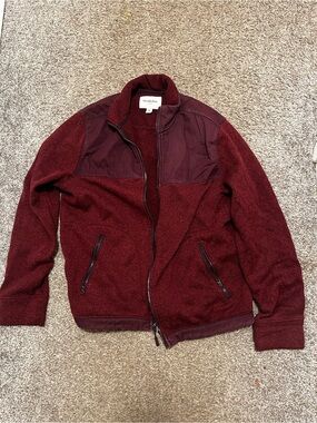 Goodfellow & Co Men's Deep Burgundy Zip Jacket